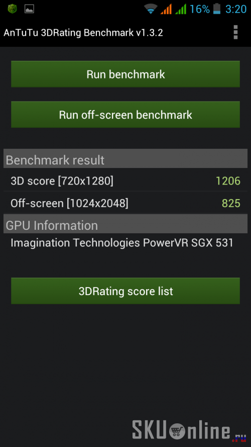 Antutu 3D Benchmark v1.3.2 Zopo ZP300+ Total