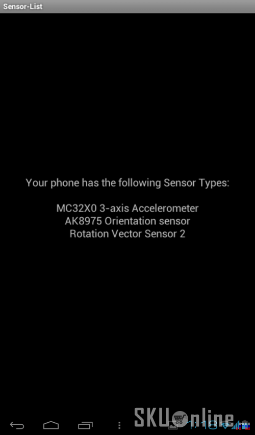 Sensor list Ampe A78 3G