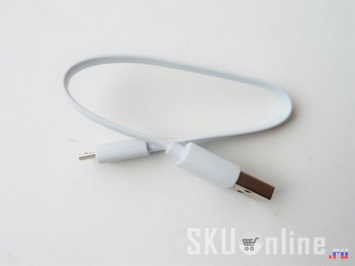 USB кабель повербанка Xiaomi 10400mAh полноценный, с контактами для передачи данных