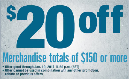 $20 OFF from $150