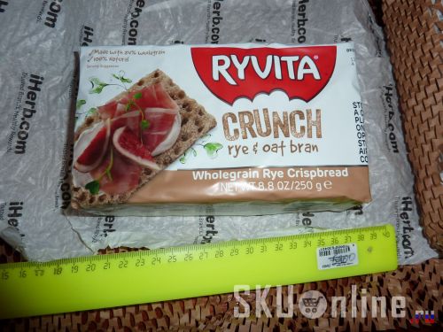 Лицевая сторона упаковки хлебцов Ryvita