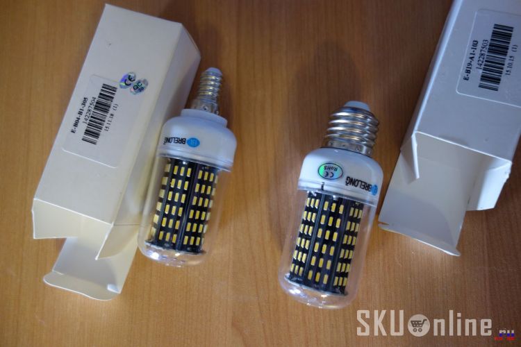Светодиодные лампы Brelong E14 и E27 138SMD 4014 - 1