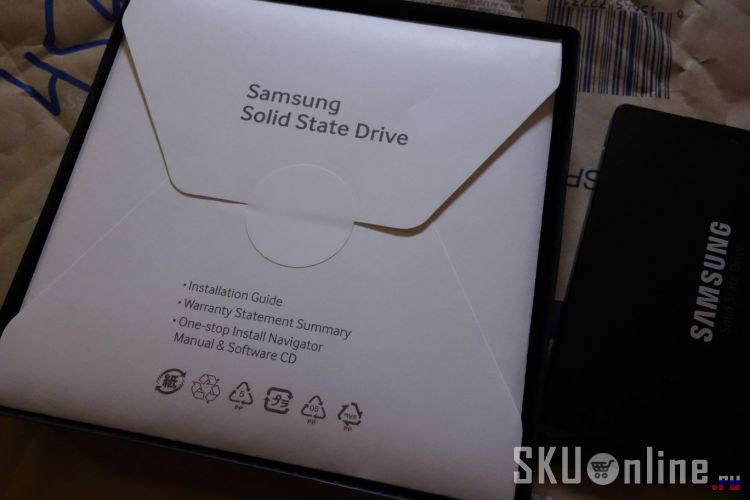 Конверт к диску SSD Samsung 850 EVO