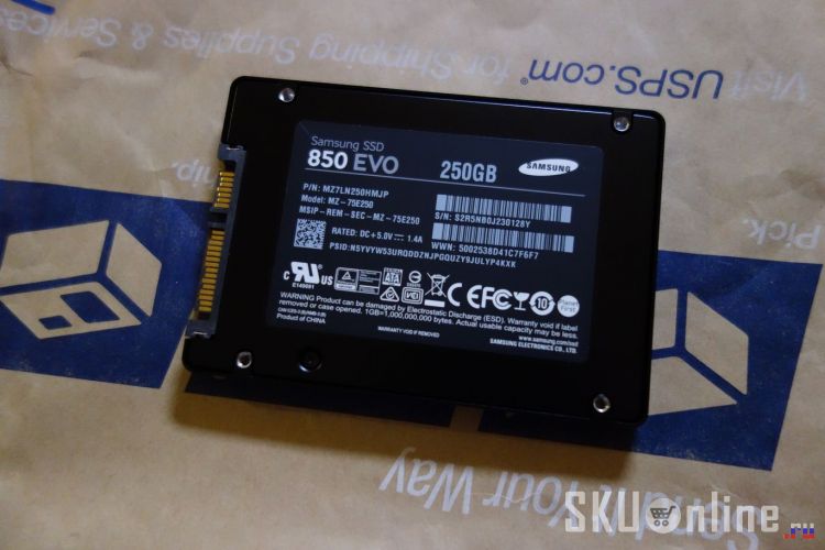 SSD Samsung 850 EVO из упаковки - 2